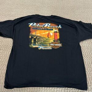 HARLEY-DAVIDSON PALM BEACH FLORIDA TEE SIZE XXL 
PET/SMOKE FREE HOME